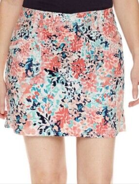 George Beach coverup black  white red and pink 4/6 skirt look pretty col…